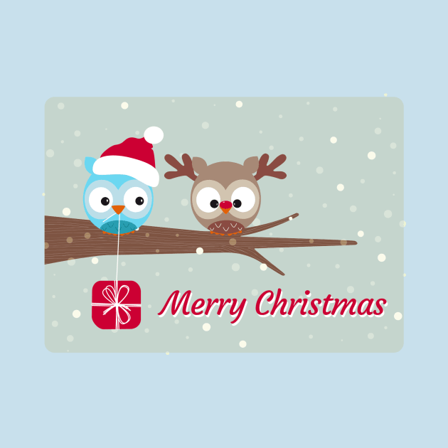 Owl Christmas #3 by marcusmattingly