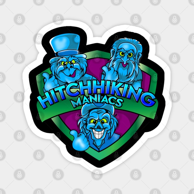 Hitch Hiking Maniacs Magnet by DeepDiveThreads