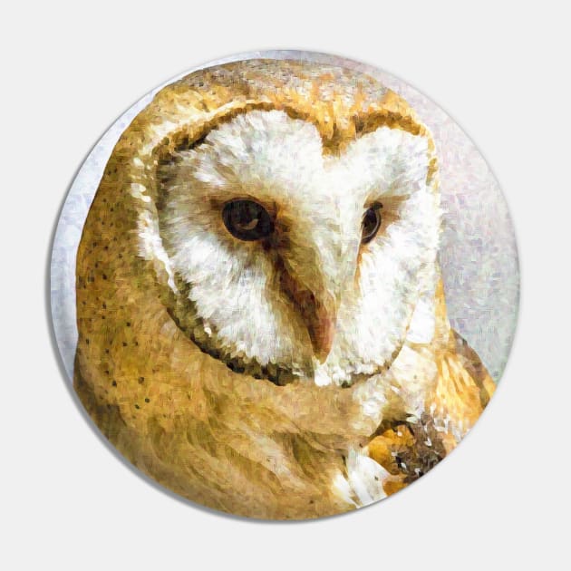 Barn Owl Pin by Alpenglow Workshop