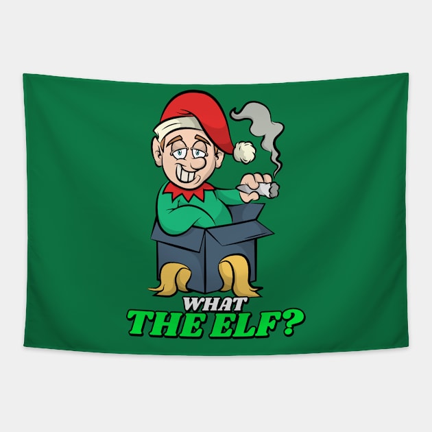 Funny Christmas Elf Tapestry by WizardingWorld