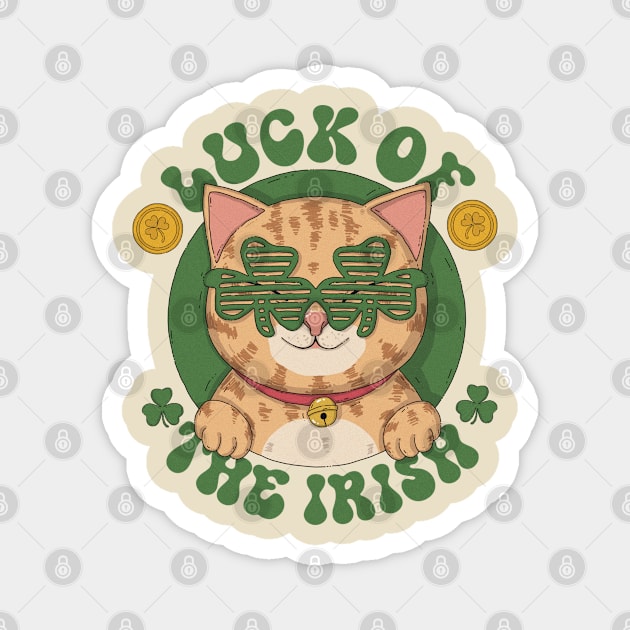 Luck Of The Irish Magnet by Japanese Neko