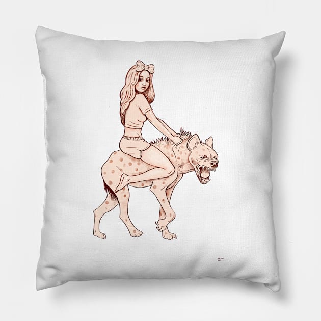 Ride Pillow by Melgrati Illustrator