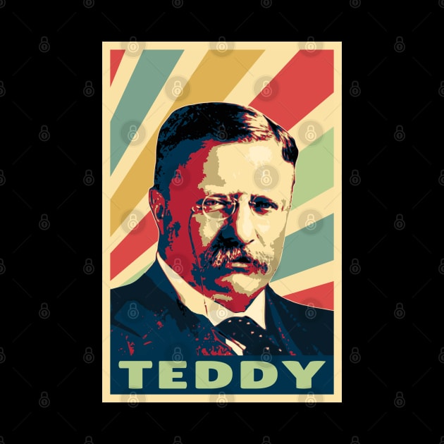 Teddy Roosevelt Vintage Colors by Nerd_art