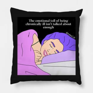 “the emotional toll of being chronically ill isn’t talked about enough” Pillow