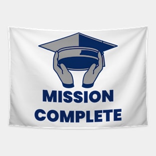 Mission Complete Graduation Tapestry