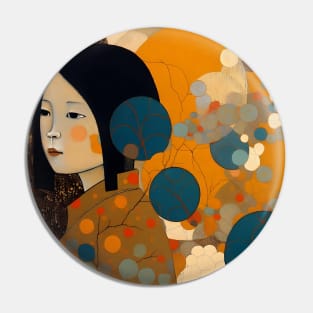 Asian Abstract Pin