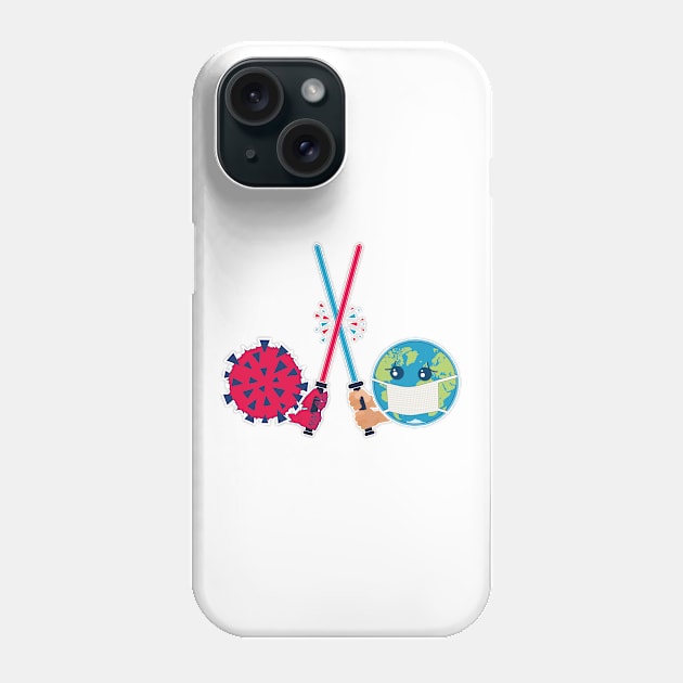 Earth versus Virus Phone Case by FunawayHit