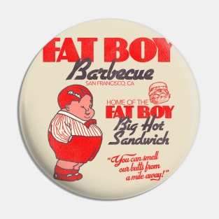 Fat Boy Barbecue Retro BBQ Restaurant San Francisco Pin