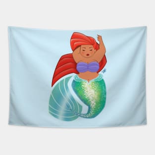 Fluffy Mermaid Tapestry