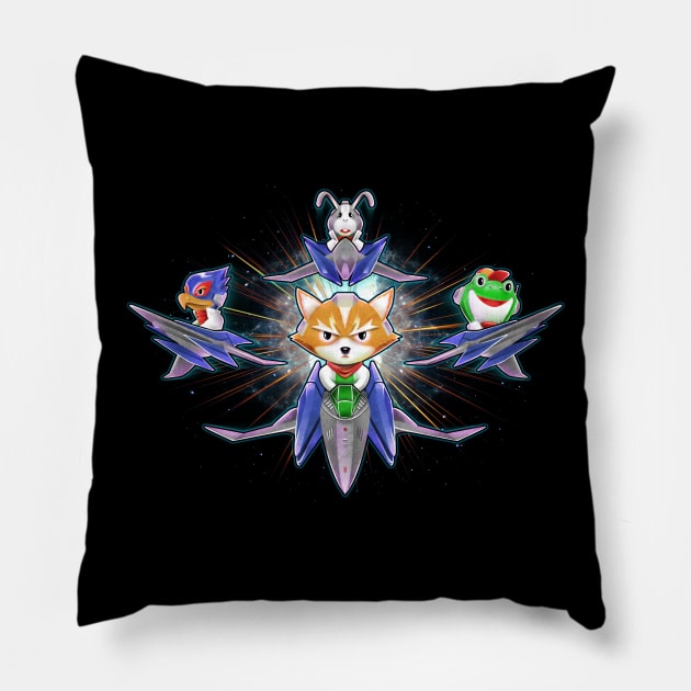 Star Fox Babies Lylat Kidz Pillow by KoLabs