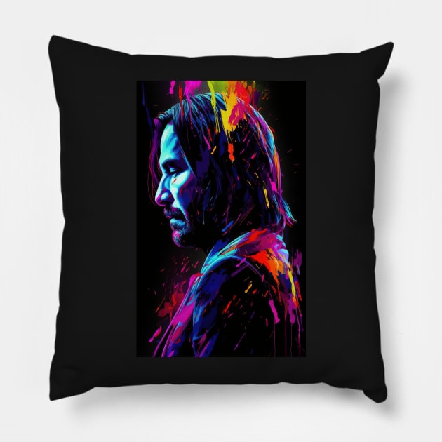 John Wick 4 Pillow by Zalbathira