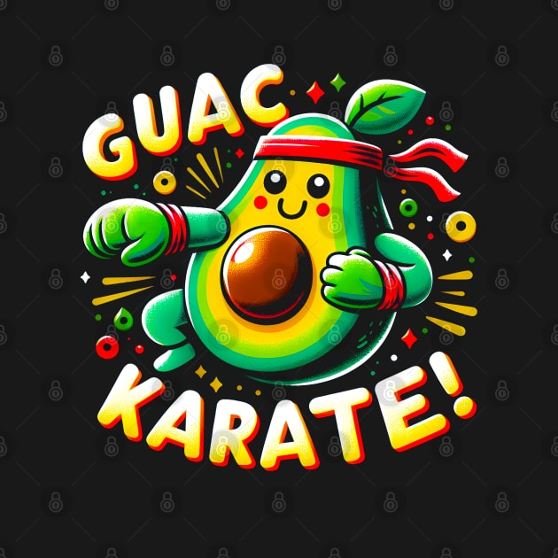 Guac Karate ! Avocado Lover funny Gift by T-shirt US