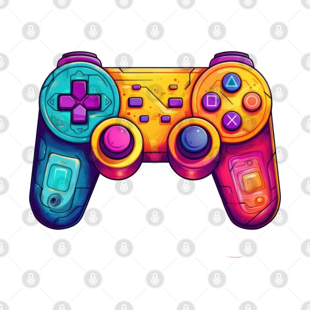 Retro 90s Gamepad by Chromatic Fusion Studio