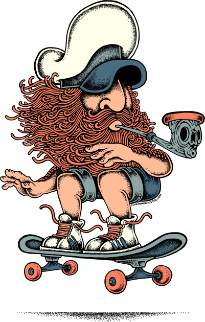 Skateboard Kids T-Shirt by Copenhagen Poster