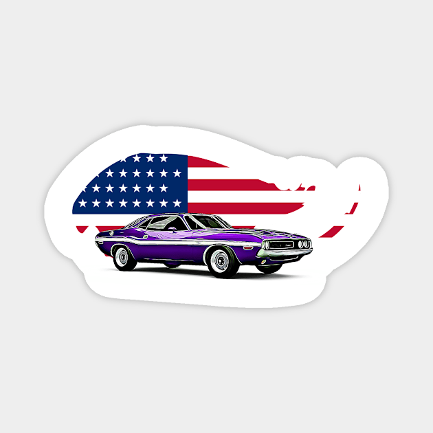 Plymouth USA Print Magnet by Auto-Prints