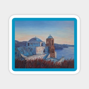 Agia Paraskevi Church Oil painting Magnet