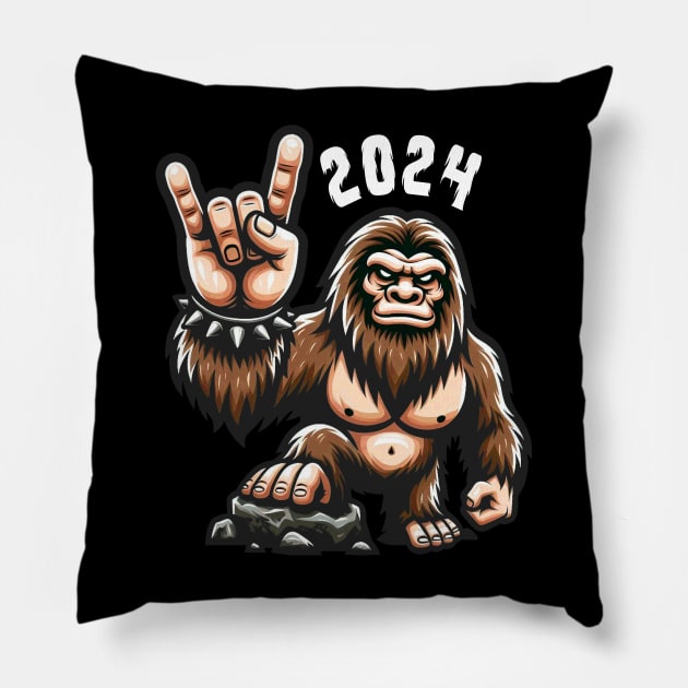 Bigfoot 2024 Pillow by Etopix