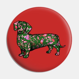 Wild Holiday Dachshund Pin