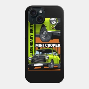 Retro Cooper British Car Phone Case