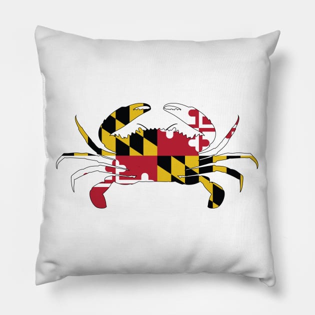 Maryland Flag Pillow by polliadesign