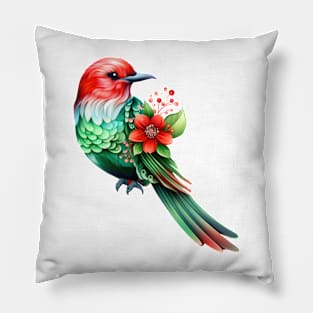 Fairy Christmas Bird Pillow