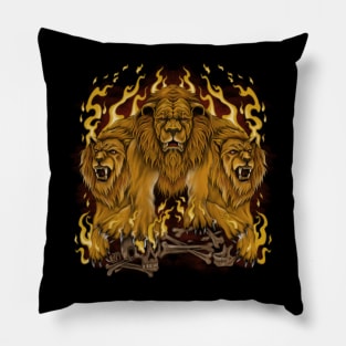 Fire Lion Pillow