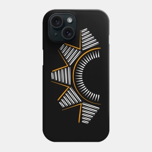 Tribal Sunset Abstract White Phone Case