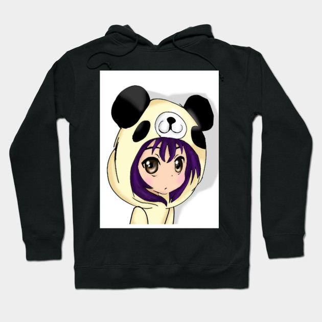 anime girl with a hoodie