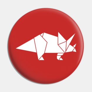 Prehistoric Origami - Triceratops Pin