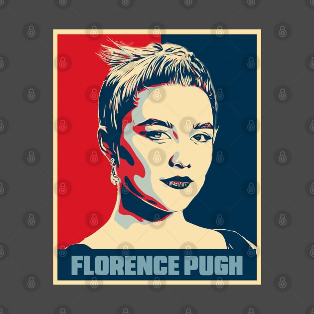 Florence Pugh Hope Pop Art by Odd Even