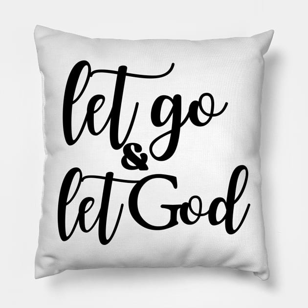 Let Go and Let God Pillow by Therapy for Christians