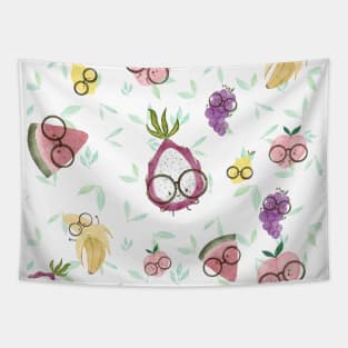 Cute watercolor fruits pattern Tapestry