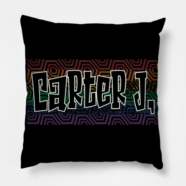 LGBTQ PATTERN AMERICA JIMMY CARTER Pillow by Zodiac BeMac