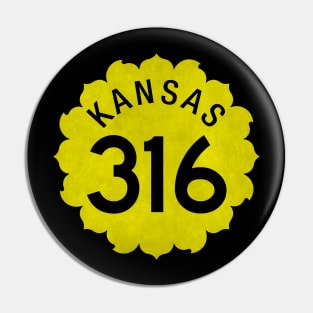 316 Sunflower Route Marker Pin