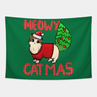 Meowy CatMas Tapestry