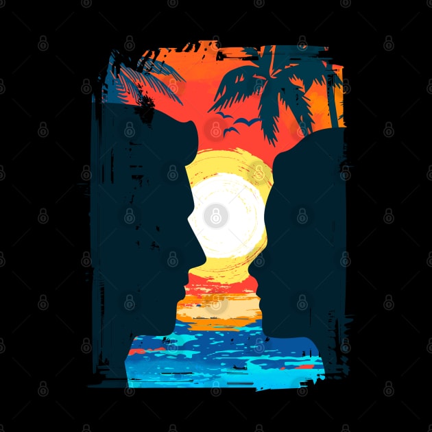 Colorful Beach Sunset Summer Design by busines_night