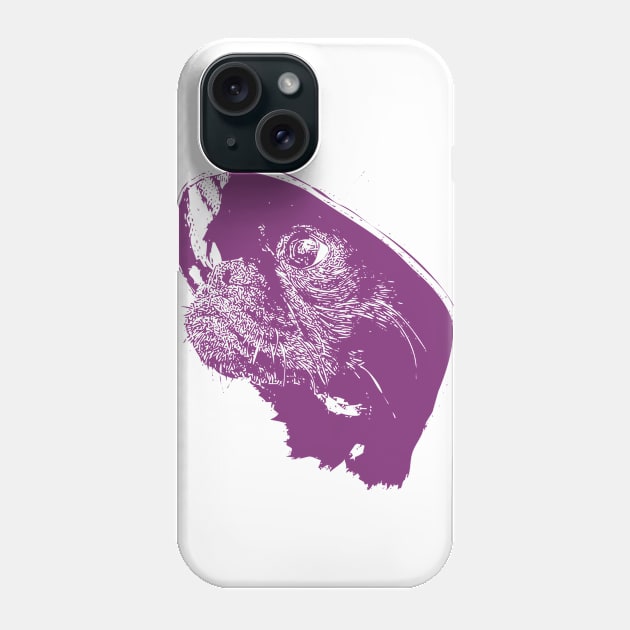 Purple dog face chihuahua Phone Case by Ginstore