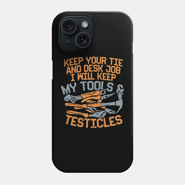 Proud Mechanic Repairman Technician Repair Gift Phone Case by Dolde08