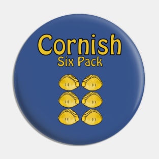 Cornish Six Pack , Cornish Pasty Cornwall Fun Pin