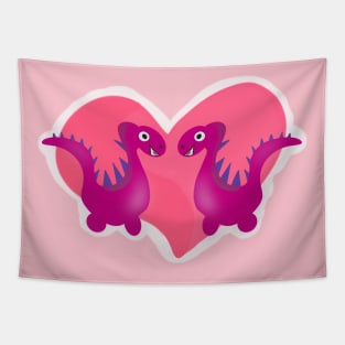 Dino valentines Tapestry