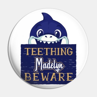 Madelyn - Funny Kids Shark - Personalized Gift Idea - Bambini Pin