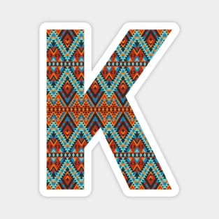 Letter K- boho design Magnet