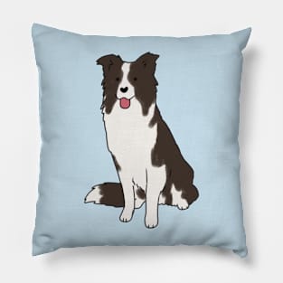 border collie dog Pillow