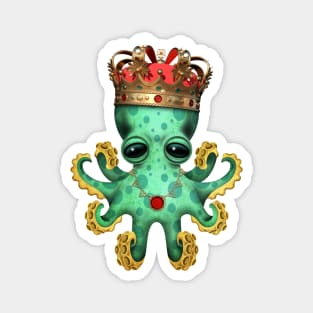 Cute Royal Octopus Wearing Crown Magnet