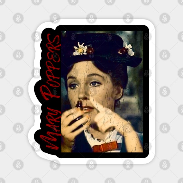 Retro Vintage Mary Poppers Magnet by DudiDama.co