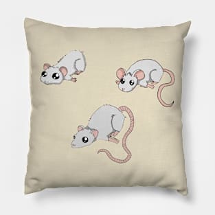 White Rodent Bundle Pillow