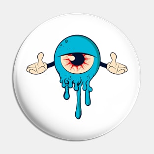 Graffiti Monster Eye Pin