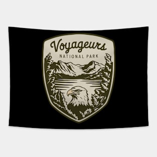 Voyageurs National Park Retro Emblem Tapestry