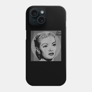 Vintage Cinema Lana Turner BW Phone Case