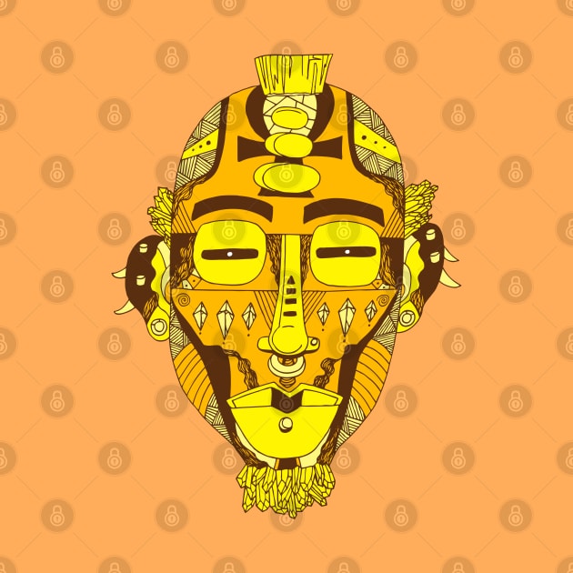 Solange African Mask 5 by kenallouis